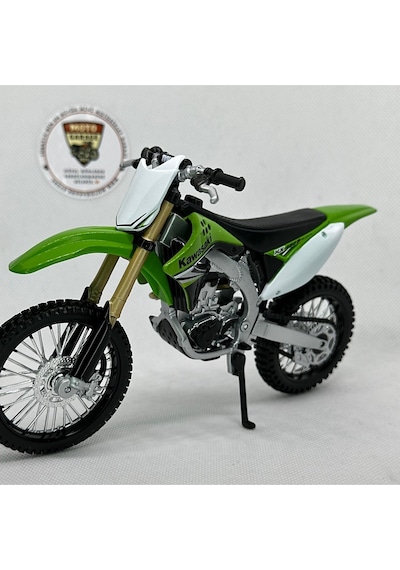 Kawasaki Kx 450f 1:12 Diecast Maket Motor Lisanslı Metal Model Motosiklet