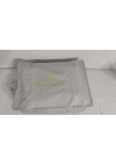 4 Lu Desenli Baza Altı Çekyat Hurç 60 40 22 Cm Gri