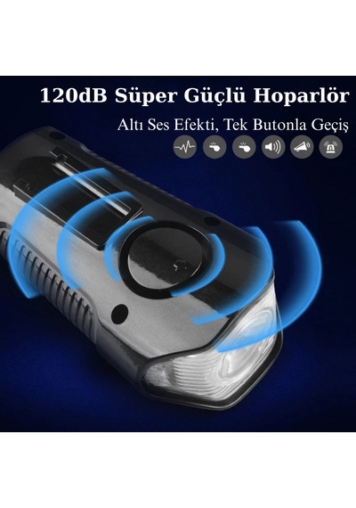 Lcd Ekran Şarjlı Bisiklet Işığı Hız Göstergeli Korna