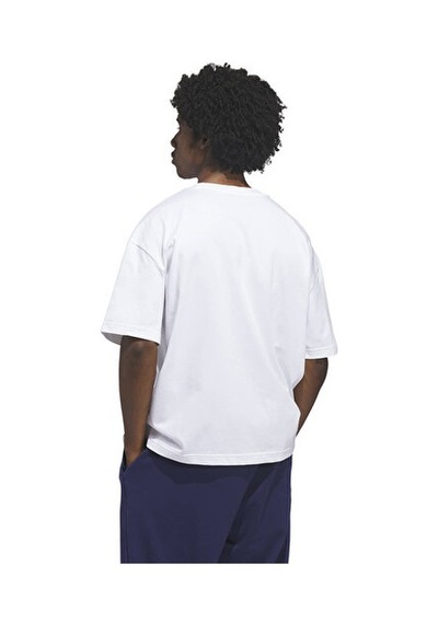 Adidas Anted Wo5 Tee Erkek Basketbol Tişörtü Kf8975 Beyaz Beyaz