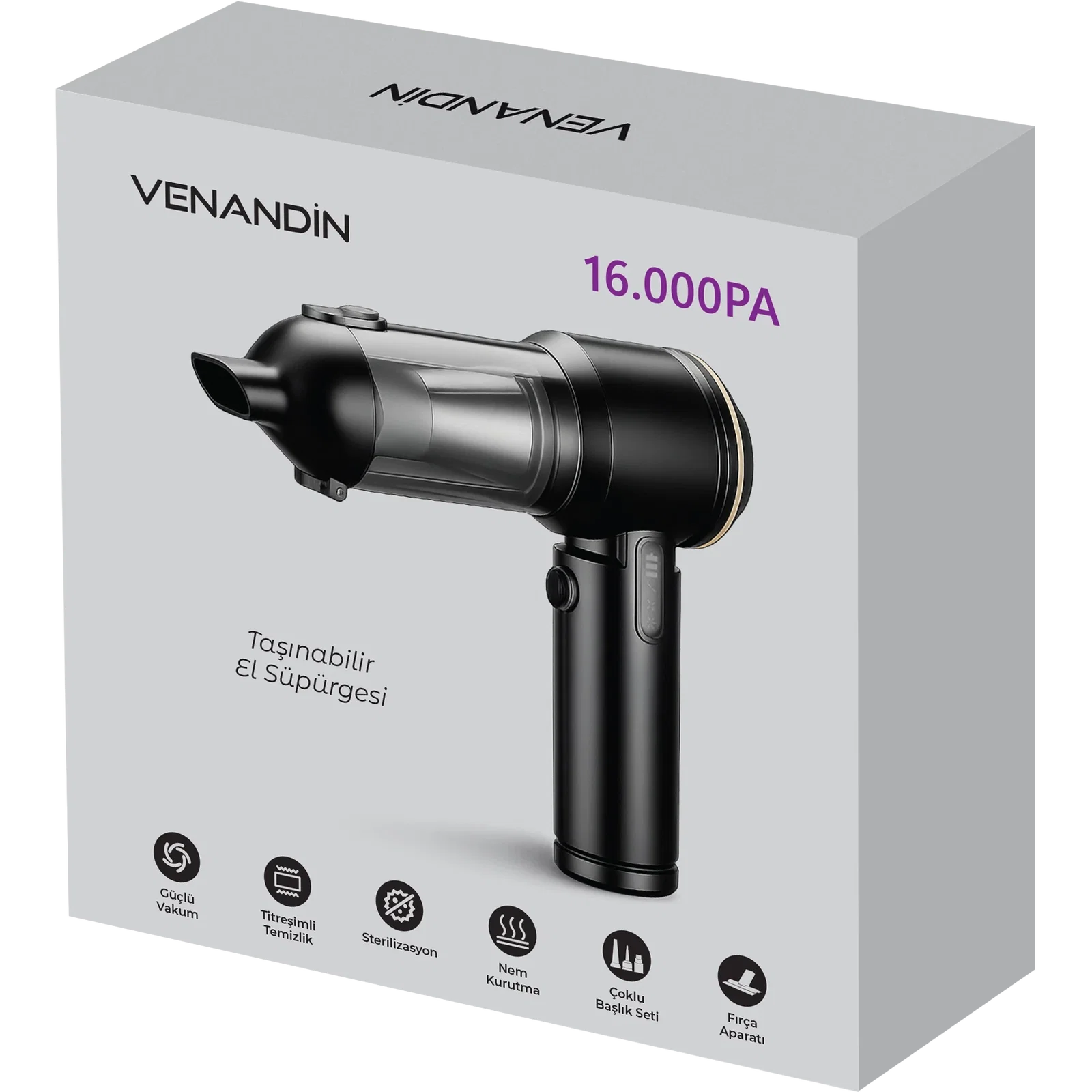 Venandin St-6659 Plus Araç Vakumlu Süpürge 17000 Pa