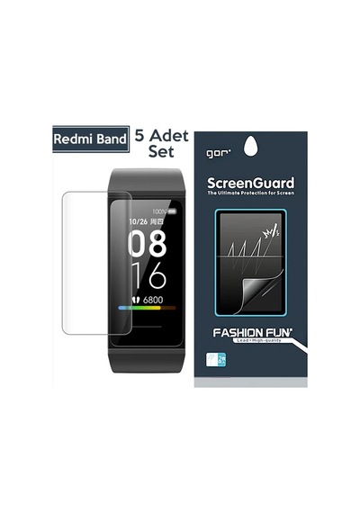 Gor Xiaomi Mi Band 5-4 Akıllı Bileklik Ekran Koruyucu 5 Adet Set- 5775 Mh-hs4633-4800