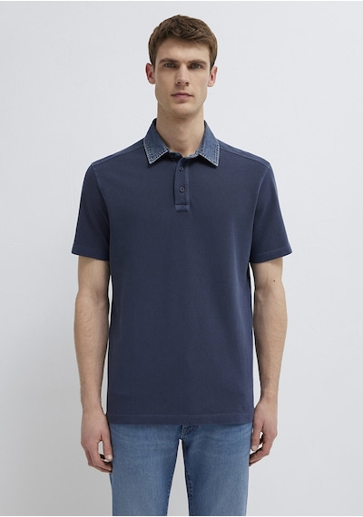 Mavi - Denim Yakalı Lacivert Polo Tişört 0613659-70490
