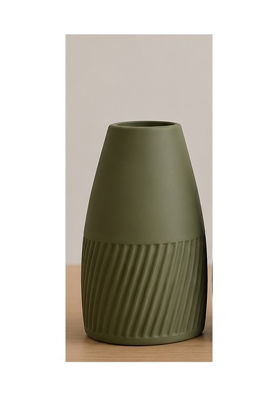 Modern Dekoratif Şık Masa 20 Cm Haki Yeşil Haki Haki