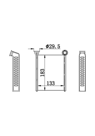 Orıs Krn544026 Kalorifer Radyatörü Brazing Clıo Iv- logan Iı 13 130x185x26 271153553r