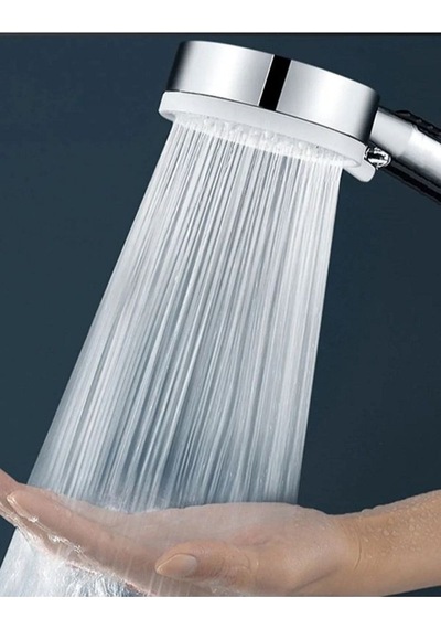 5 Fonksiyon Royal Duş Başlığı 150cm Çelik Örgülü Hortum Mafsal Beyaz