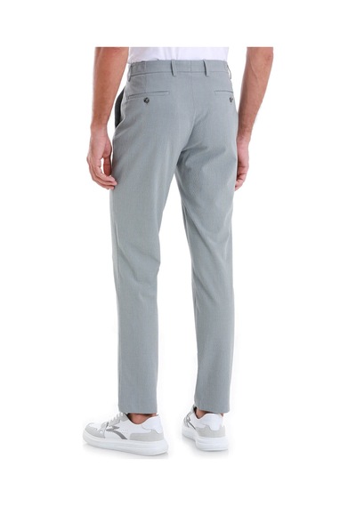 Hatemoğlu Gri Dinamik Fit Kareli Yandan Cepli Jogger Pantolon 29221024c006 140 Gri
