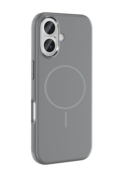 Apple Uyumlu iPhone 16 Kılıf M-safe Şarj Özellikli Metal Kamera Çerçeveli Zore Edi Silikon Kapak Mor