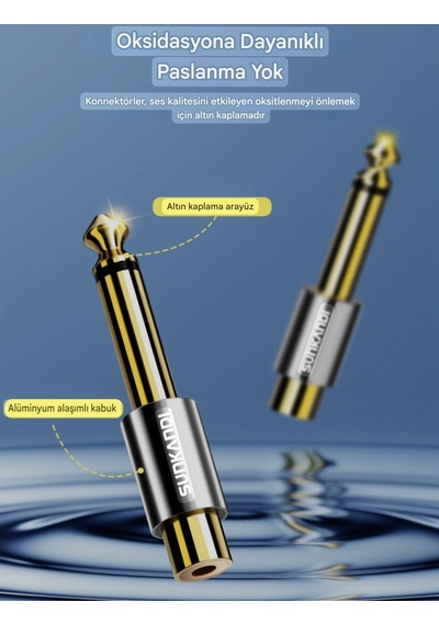 Sunkandı Rca To 6.5mm Rca 1/4 İnç Ses Adaptörü,hifi Ses Teknolojisi Ce Lisanslı 6.35mm Mono Fiş Erkek - Rca Dişi Konnektörler Gitar, Amplifikatörler, Hoparlörler İçin 1 Adet Sunkandı Rca To 6.5mm Rca 1/4 İnç Ses Adaptörü,hifi Ses Teknolojisi Ce Lisanslı 6.35mm Mono Fiş Erkek - Rca Dişi Konnektörler Gitar, Amplifikatörler, Hoparlörler İçin 1 Adet