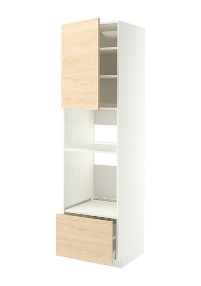 Fırın-mikrodalga Fırın Boy Dolabı, Askersund Açık Dişbudak Görünümlü, 60x60x220 Cm, 1 Kapaklı Ve 1 Çekmeceli Açık Meşe Fırın-mikrodalga Fırın Boy Dolabı, Askersund Açık Dişbudak Görünümlü, 60x60x220 Cm, 1 Kapaklı Ve 1 Çekmeceli Açık Meşe