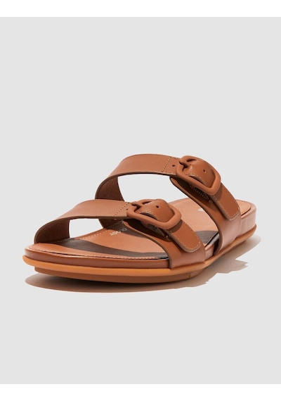 Fitflop Gracıe Fv1 Çift Tokalı Taba Kadın Terlik Taba