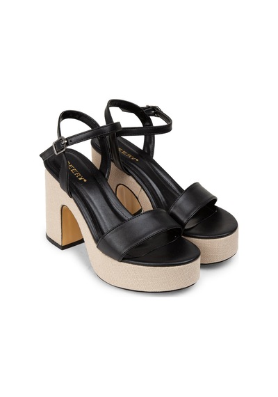 Deery Siyah Platform Topuk Kadın Sandalet - K1040zsyhm01 Siyah
