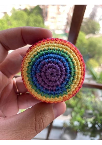 El Yapımı%100 Pamuk Hacky Sack - Ayak Topu - Gerginlik Giderici Eğlence Topu - Dayanıklı Ve Hafif Çok Renkli