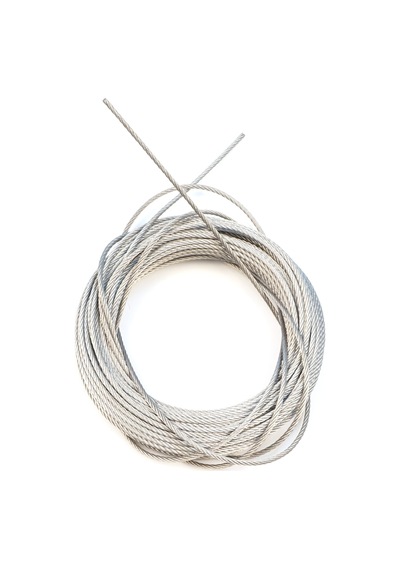 10 Metre 7x7 Çelik Tel Halat Cam Kriko Tamir Kablosu Çap:1.6 Mm Standart