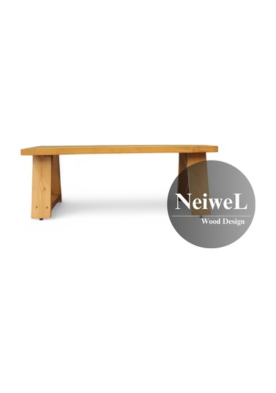 Neiwel Miar Doğal Ahşap Sehpa-70-100 Açık Ceviz
