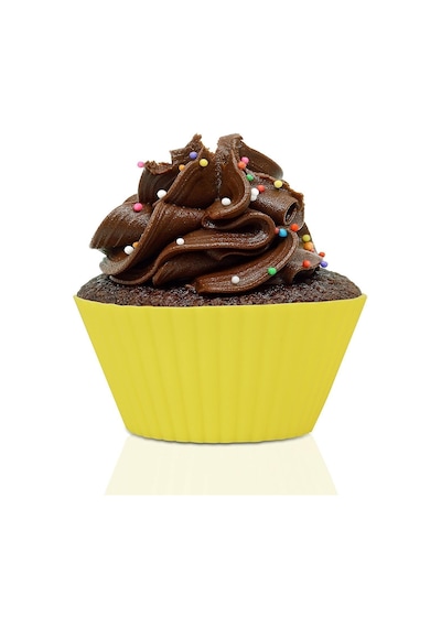 Muffin Pişirme Kalıbı 12 Adet Silikon Kek Kalıbı Cupcake Çikolata Ve Sade Kek 12 Adet Pastel