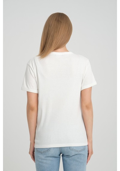Alexandergardı Fitilli V Yaka Comfort Fit T-shirt E24-74602 001