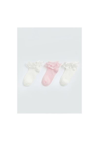 LC Waikiki Alıta Cıty Farkıyla Lcw Baby Ekru Kız Bebek Tül Detaylı Patik Çorap 3'lü Ekru - 923930802 Ekru LC Waikiki Alıta Cıty Farkıyla Lcw Baby Ekru Kız Bebek Tül Detaylı Patik Çorap 3'lü Ekru - 923930802 Ekru