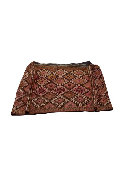 Zehra Abla Halı Antika El Dokuma Büyük Boy Kağızman Nadir Beşik Yün Kilim 6956 Çok Renkli