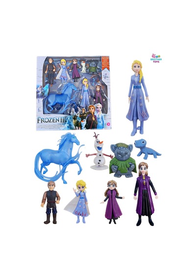 Karlar Ülkesi Figür Oyuncak Seti Elsa Anna Olaf Kristoff Bulda Sven Bruni Atlı Model