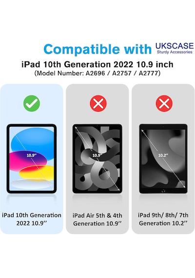Apple iPad  A16 11. Nesil 2025 / 10. Nesil 2022 Modelleri İle Uyumlu Temperli Cam Ekran Koruyucu 2 Adet