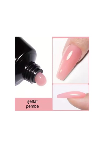 Poly Gel Poly Jel Yoğun Kıvamlı 20 Ml Şeffaf Pembe