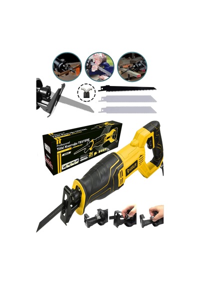 Assur Profesyonel Asr-624 Elektrikli Tilki Kuyruğu Testere - 230v 0-2800 Rpm Sarı