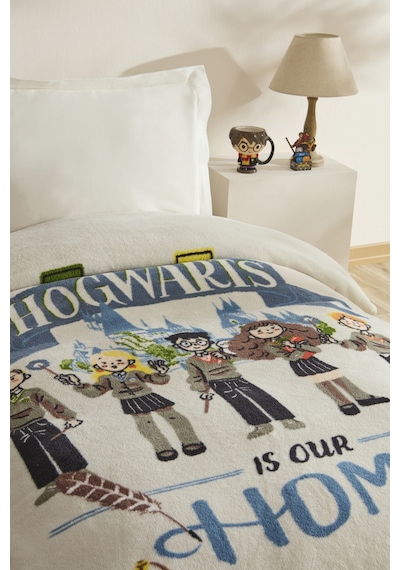Karaca Home Harry Potter Wizardry Tek Kişilik Battaniye Gri