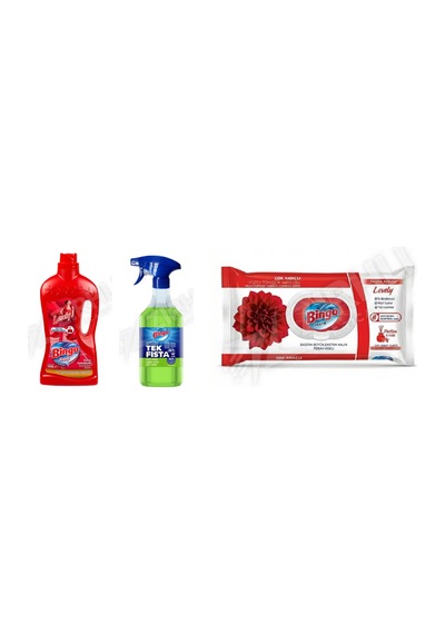 Bingo Yüzey Tem. Fresh 2.5 Lt + Yağ Çözücü 900 Ml + Yüzey Tem.havlusu 96'lı 3'lü Set Diğer