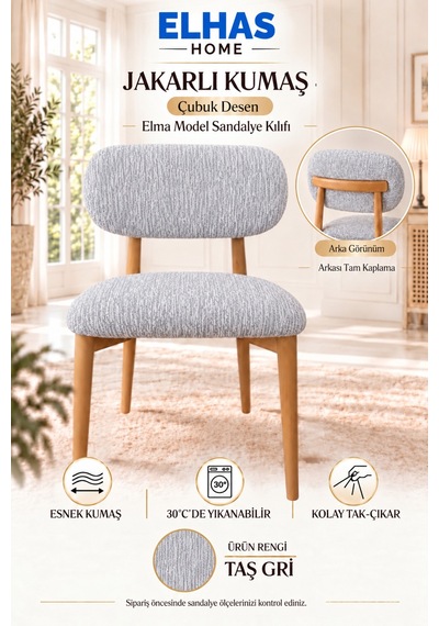 Jakarlı Kumaş Çubuk Desen Tam Kaplama Elma Model Sandalye Kılıfı 2 Parça 1 Adet Çubuk Desen - Taş Gri - 937448492 Çubuk Desen - Taş Gri Jakarlı Kumaş Çubuk Desen Tam Kaplama Elma Model Sandalye Kılıfı 2 Parça 1 Adet Çubuk Desen - Taş Gri - 937448492 Çubuk Desen - Taş Gri