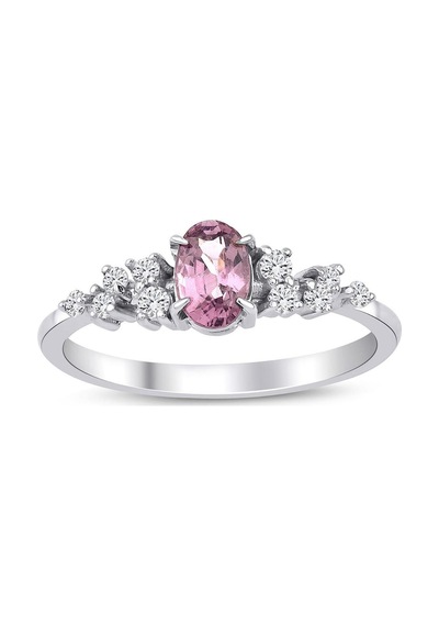 Oval Spinel Pırlanta Tektaş Yüzük