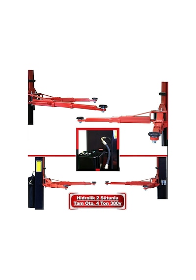 Worldforce 4 Ton Lift Hidrolik Sistem Üsten Bağlantılı Tam Otomatik Sessiz Motor 3 Teleskopik Kol 380v 2,2kw