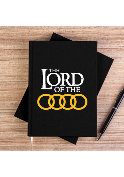Lord Of The Audi Siyah Çizgisiz Kanvas Defter