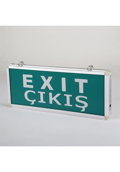 Cata Exıt Tabela Acil Çıkış Yönlendirme Armatürü Çift Yönlü Ledli Şarjlı Ct-9175