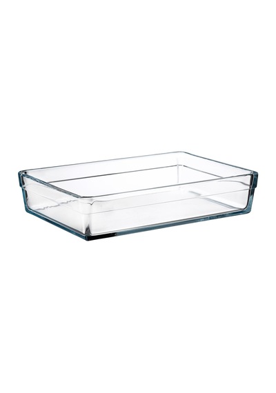 Paşabahçe Borcam Premium Dikdörtgen Tepsi, 20 Cm X 29 Cm, Şeffaf, 2.5 Litre Diğer