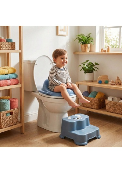 Veraura Lifestyle Mavi Kulplu Çocuk Klozet Adaptörü