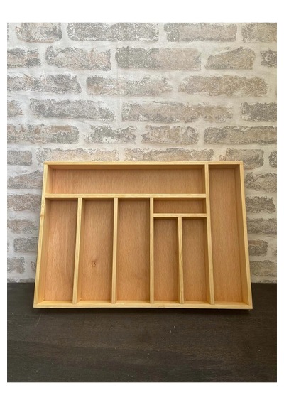 50x35 Cm Ayfiwood Ahşap Kaşıklık Çekmece İçi Yemek Takımı Ve Servis Gereçleri Düzenleyici Organizer