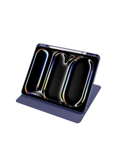 Apple Uyumlu iPad Pro 12.9 3./4./5./6. Nesil Kılıf Termik Kalem Bölmeli Dönebilen Standlı Kılıf 2018-2022