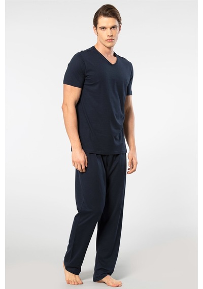 Cacharel Erkek 2192/lacivert Kısa Kollu Modal Pijama Takımı Lacivert