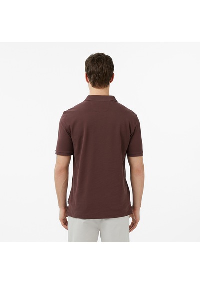 Nautica Erkek Kahverengi Regular Fit Polo Yaka T-shirt Düz K65000t Kahverengi