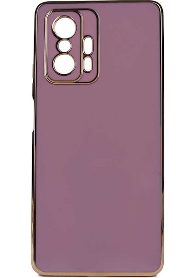 Xiaomi Mi 11T Pro 5G Parlak Kenarli Bark Silikon Kilif 547680943