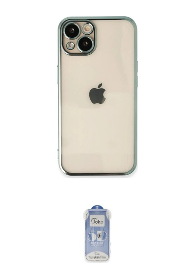 Cep Apple Uyumlu İphone 14 Kılıf Vadi Minimal İkili Koruma Seti Najmaddin Siyah