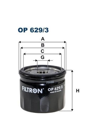 Fıltron Yağ Fıltresı Ford Focus Iv 1.0 Ecoboost 208-