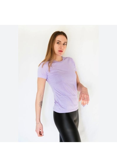 Lotto Kadın Lila Düz T-Shirt W1109