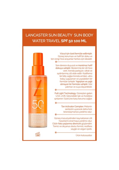 Sun Beauty Hafif Yapılı Ferah Koruyucu Vücut Suyu Spf 50 100 Ml