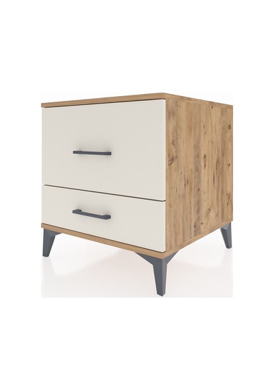 Kronos Komodin 2 Çekmeceli 60x59x64 Çam-aytaşı Atlas Çam