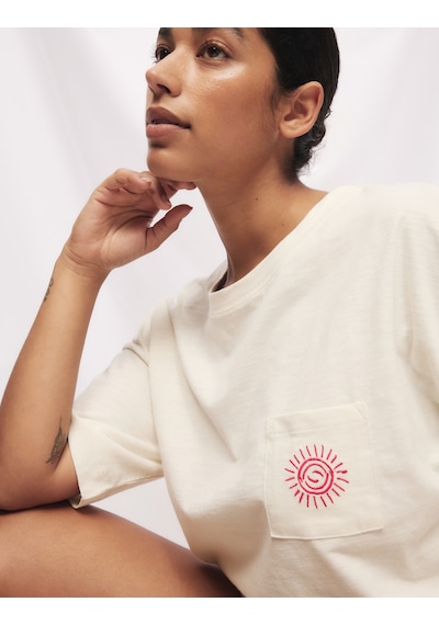 Marks & Spencer Cool Comfort:trade Mark: Baskılı Kısa Pijama Takımı Krem Mix