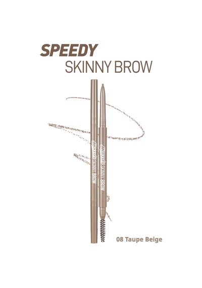 Peripera Speedy Skinny Brow 8 Taupe Beige