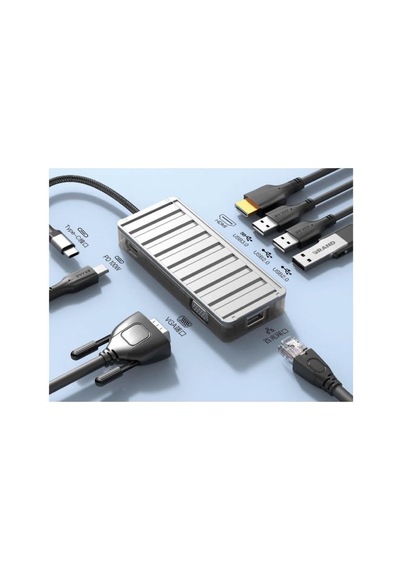 100w 7in1 Usb-c Hub Adaptör Hb-12 Sku: Smg8690010060983