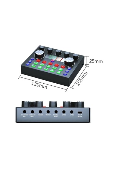 Lgt240 Filtreli Condenser Mikrofon V8s Live Plus Ses Kartı Ve Standlı Set